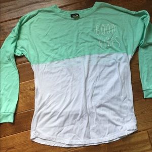 long sleeve good vibes shirt